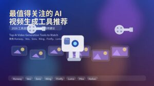 最值得关注的 AI 视频生成工具推荐封面图，包含 Runway、Veo、Sora、Kling、Firefly、Luma、Pika、Hailuo 等主流 AI 视频工具关键词