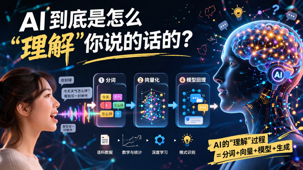 AI到底是怎么"理解"你说的话的？
