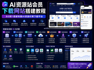 AI资源站会员下载网站搭建教程