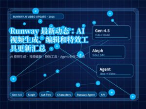 Runway 最新动态：AI 视频生成、编辑和特效工具更新汇总封面图