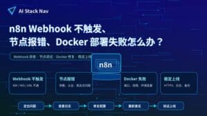 n8n Webhook 不触发、节点报错、Docker 部署失败排查教程封面图