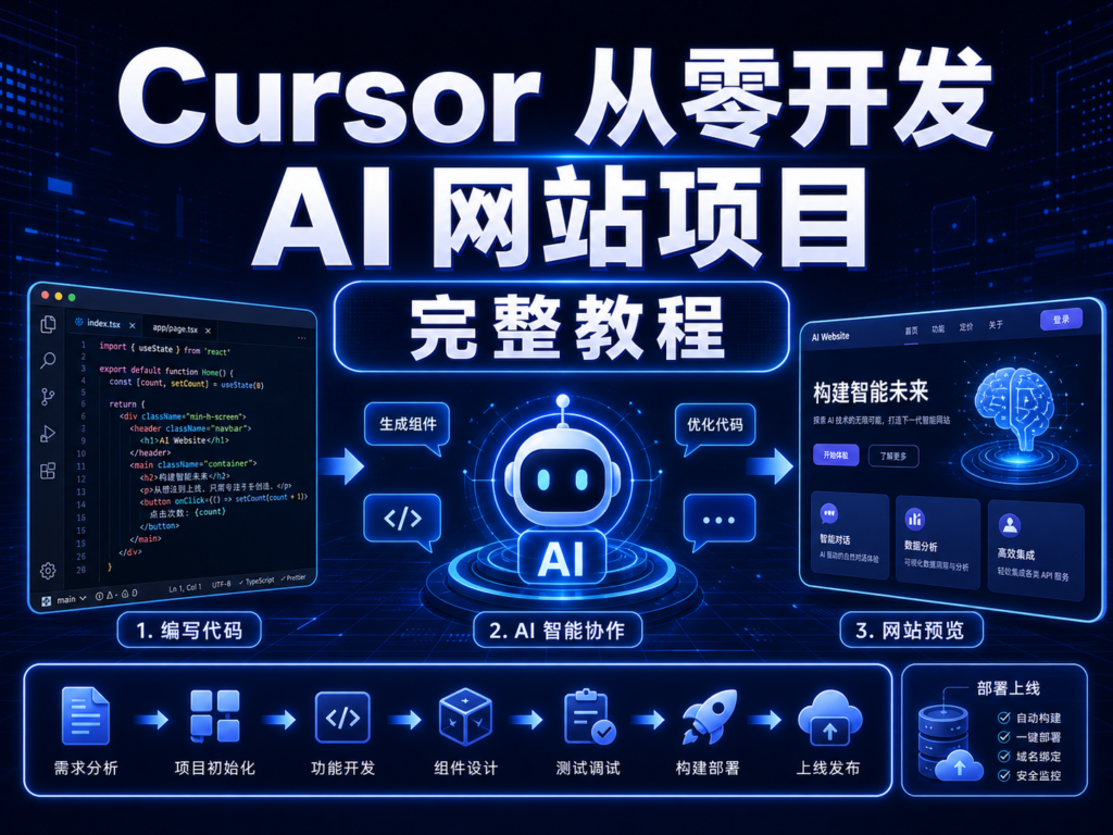 Cursor 从零开发一个 AI 网站项目完整教程