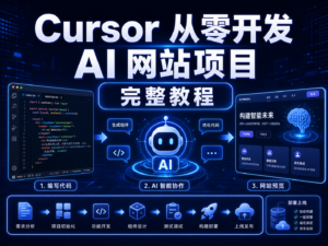 Cursor 从零开发 AI 网站项目完整教程资料包封面