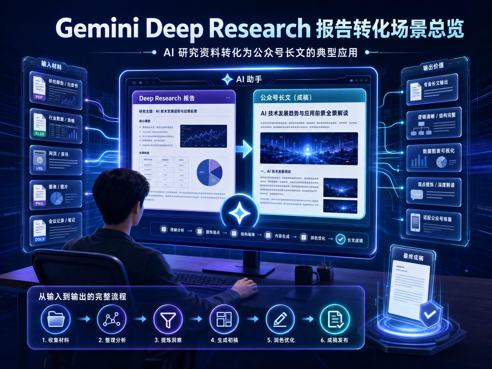 Gemini Deep Research 报告转化场景总览