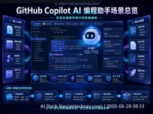 GitHub Copilot AI 编程助手科技感封面