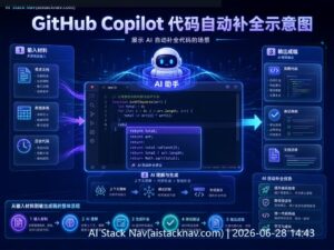 GitHub Copilot 使用技巧科技感封面