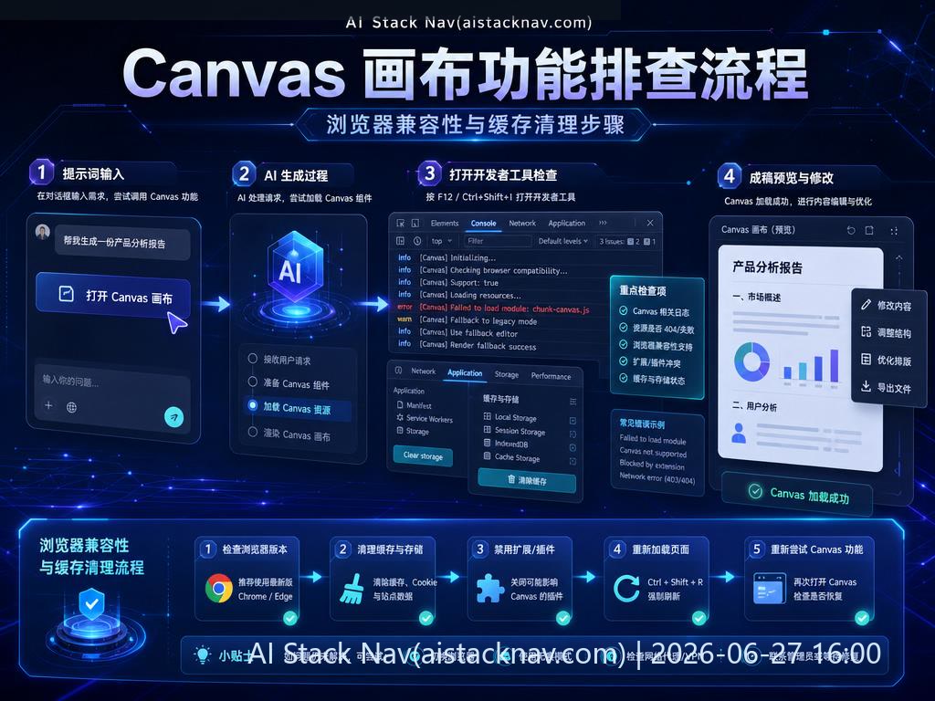 Canvas 画布功能排查流程