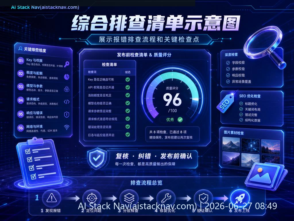 综合排查清单示意图