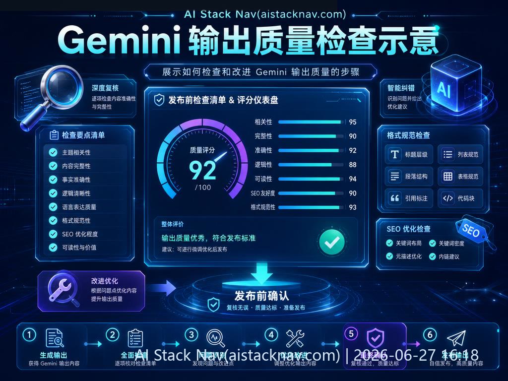 Gemini 输出质量检查示意