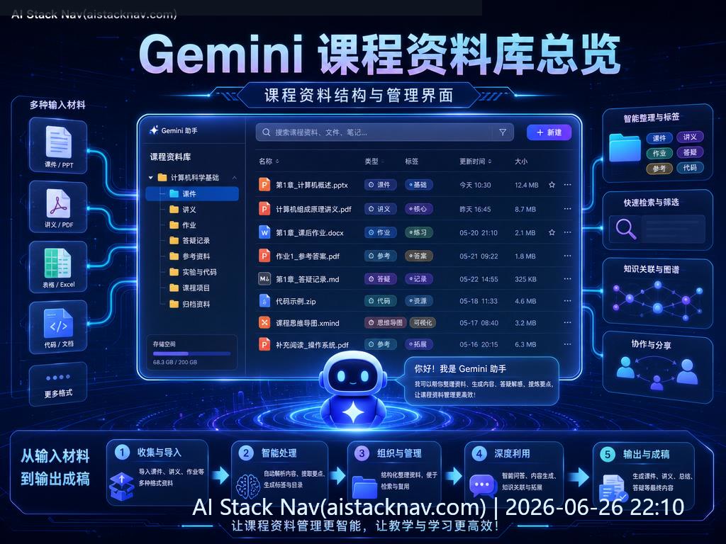 用 Gemini 搭建课程资料库教程封面