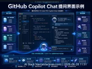 GitHub Copilot Chat 使用教程科技感封面