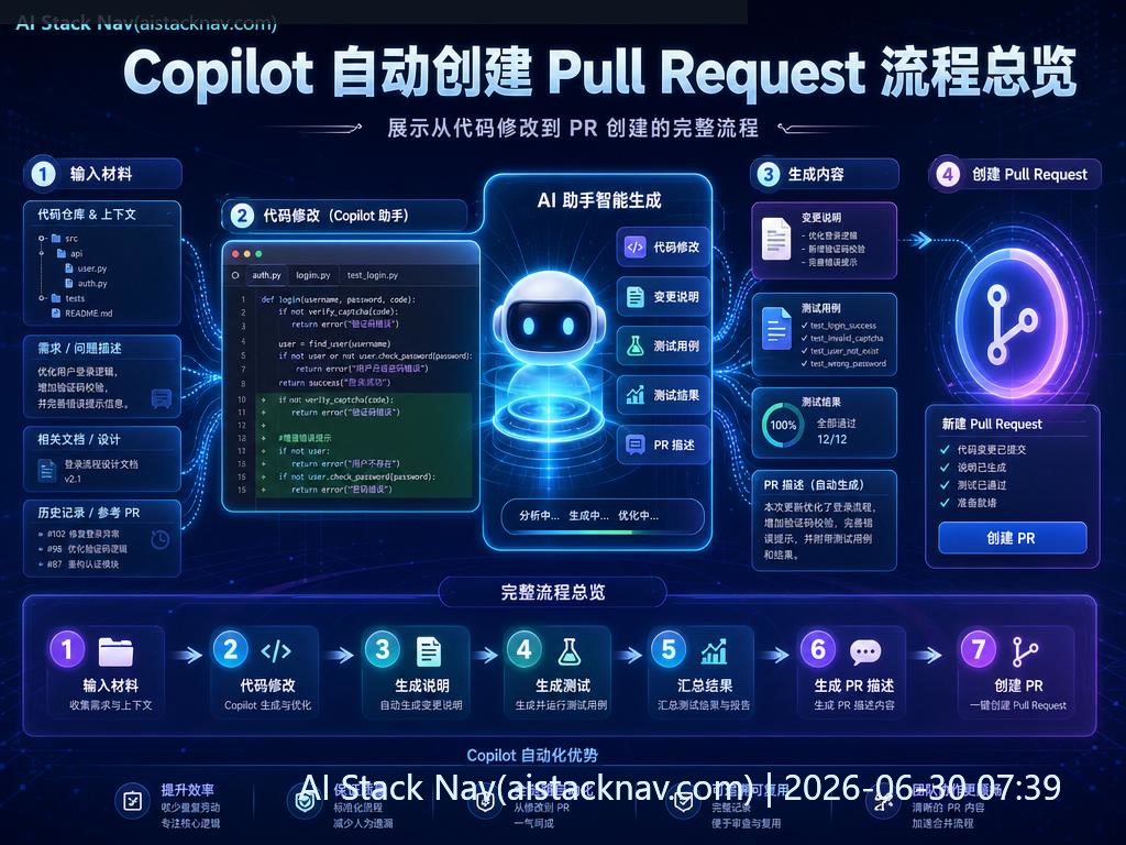 Copilot 自动创建 Pull Request 教程封面