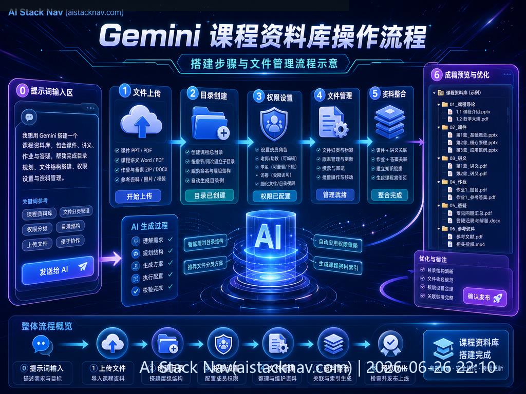 Gemini 课程资料库操作流程