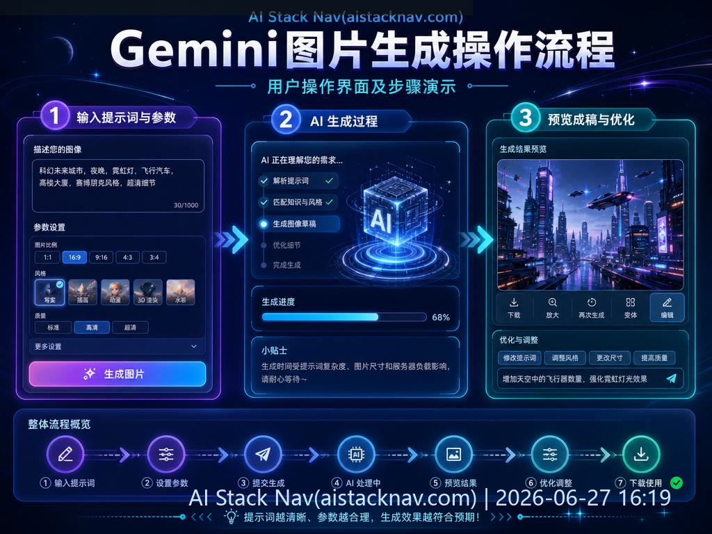 Gemini图片生成操作流程