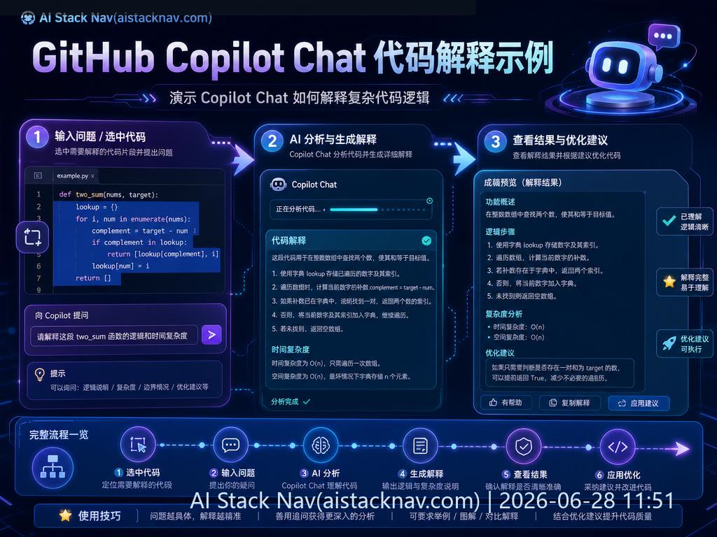 GitHub Copilot Chat 代码解释示例