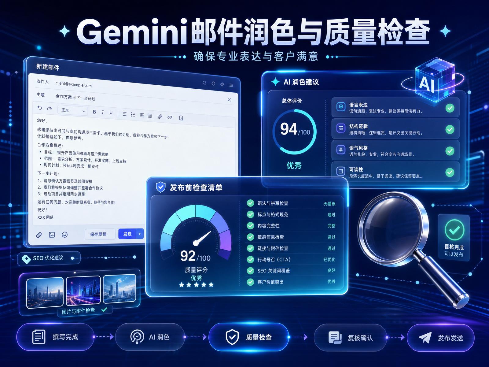 Gemini邮件润色与质量检查