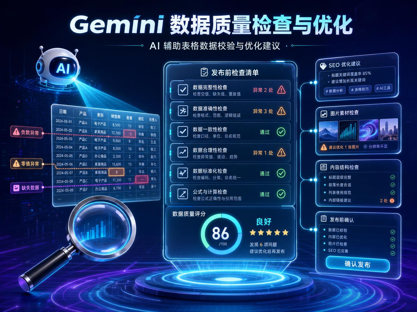Gemini 数据质量检查与优化
