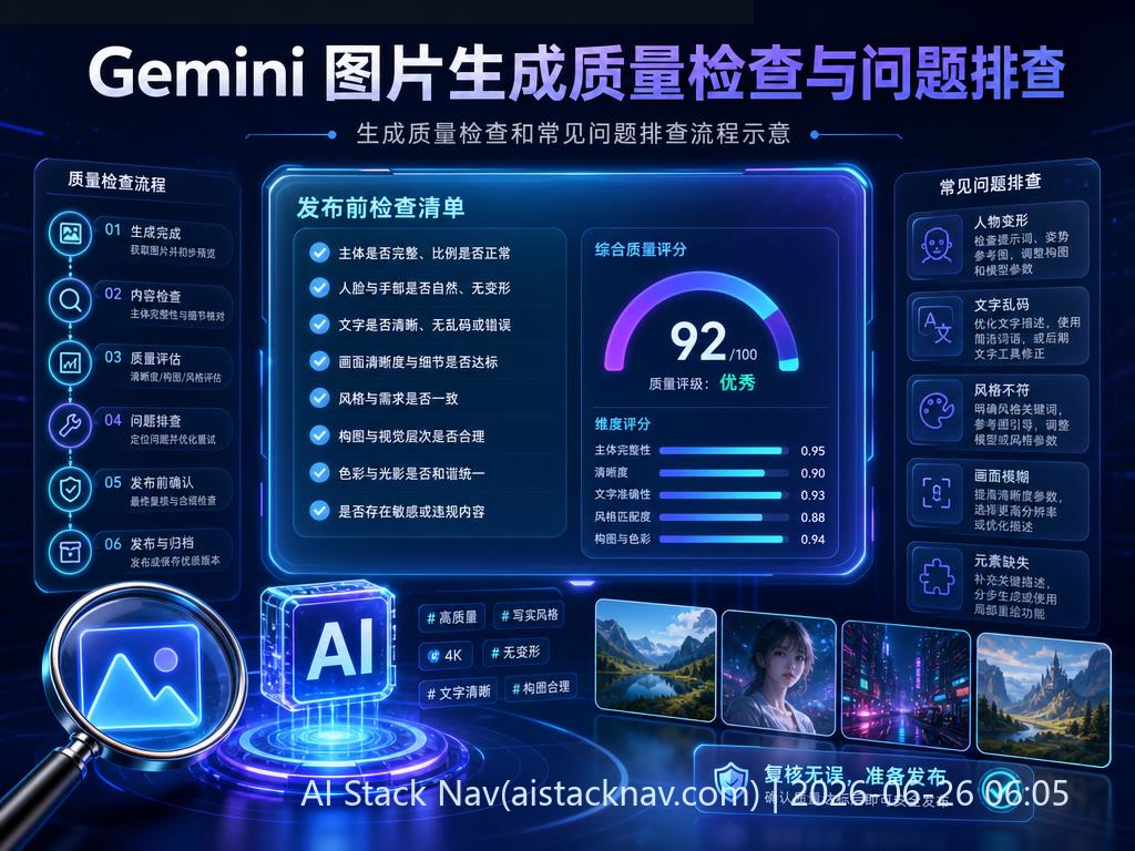 Gemini 图片生成质量检查流程