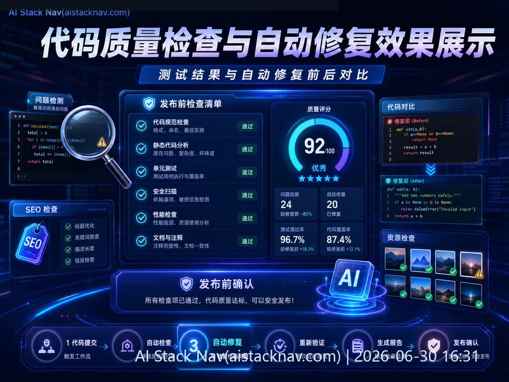 代码质量检查与自动修复效果展示