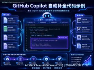 GitHub Copilot AI 编程助手科技感封面图