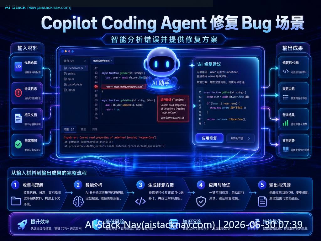 Copilot Coding Agent 科技感风格封面图