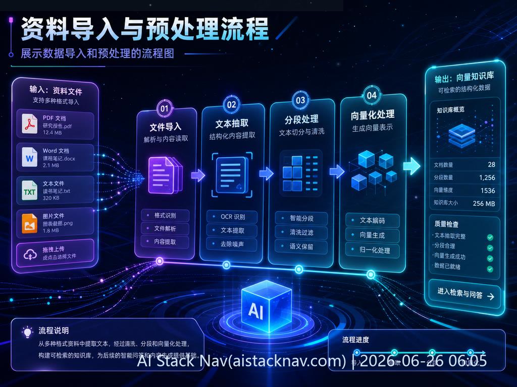 资料导入与预处理流程图
