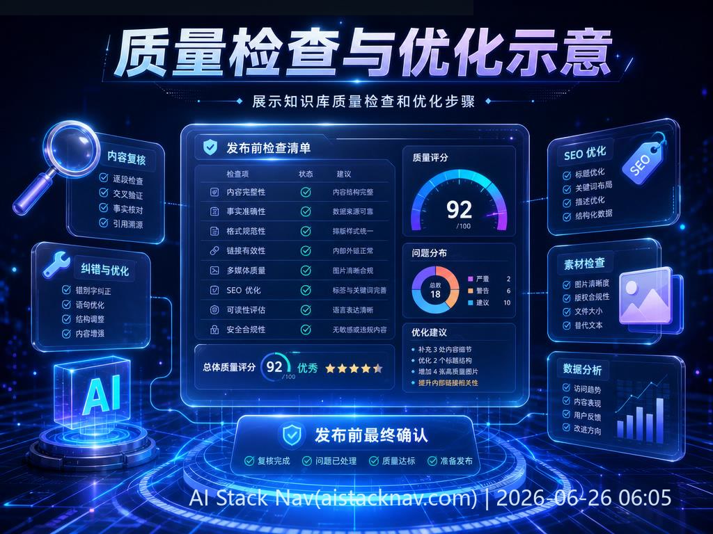 质量检查与优化示意图