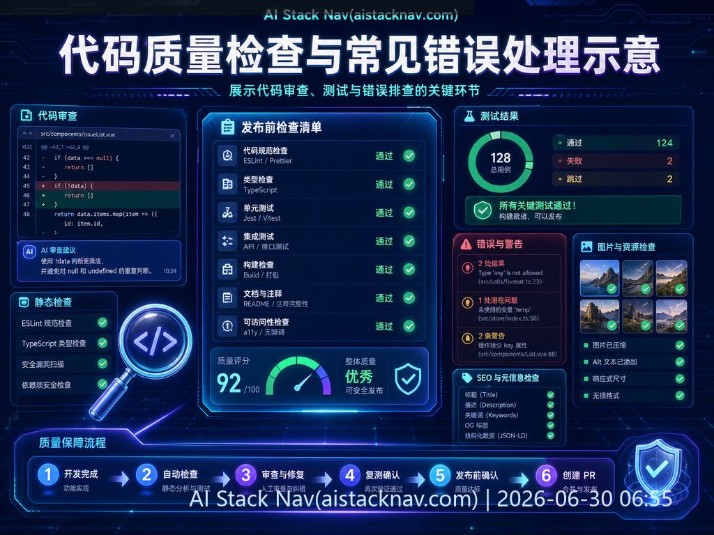 代码质量检查与错误处理示意