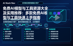 免费AI模型与工具资源大全及实用推荐：多款免费AI模型与工具快速上手指南 特色图
