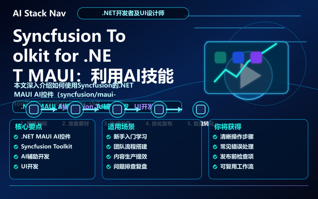 Syncfusion Toolkit for .NET MAUI：利用AI技能组件提升UI开发效率 特色图