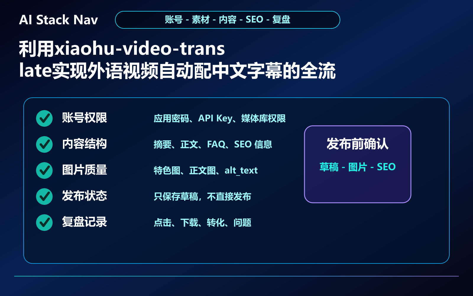 利用xiaohu-video-translate实现外语视频自动配中文字幕的全流程教程 教程插图 3