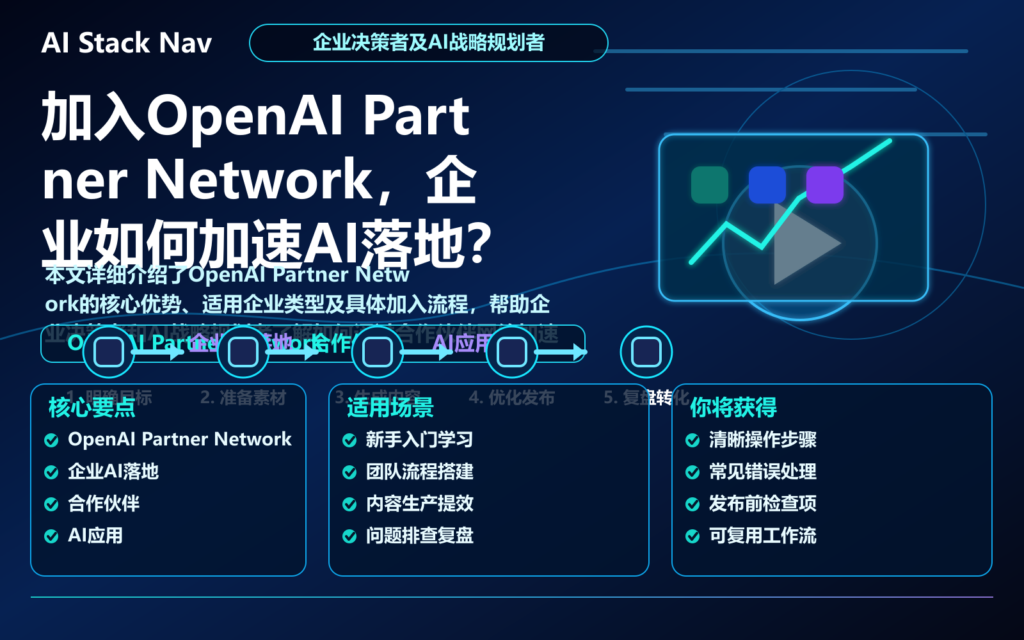 加入OpenAI Partner Network，企业如何加速AI落地？ 特色图
