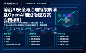 前沿AI安全与治理框架解读及OpenAI前沿治理方案应用指引 特色图