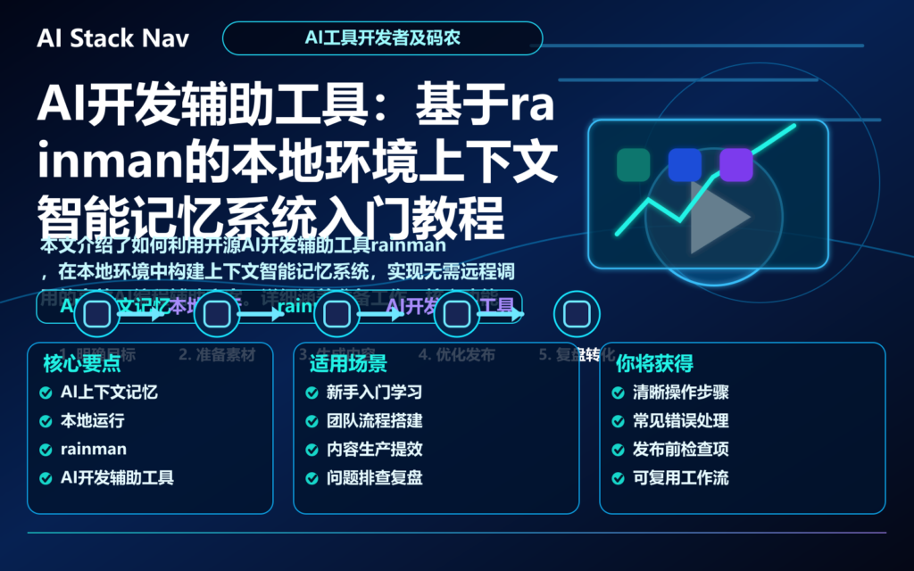 AI开发辅助工具：基于rainman的本地环境上下文智能记忆系统入门教程 特色图
