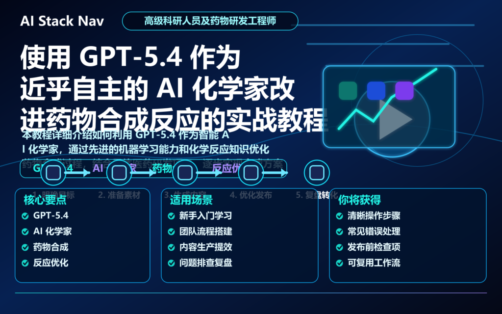 使用 GPT-5.4 作为近乎自主的 AI 化学家改进药物合成反应的实战教程 特色图