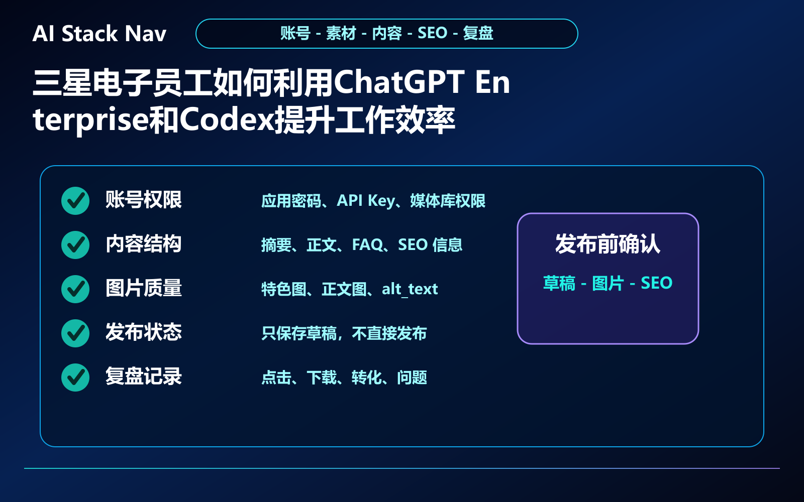 三星电子员工如何利用ChatGPT Enterprise和Codex提升工作效率——ChatGPT Enterprise部署实操指南 教程插图 3