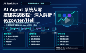 AI Agent 系统从零搭建实战教程：深入解析 Reyzowter/Hello-Agents 特色图