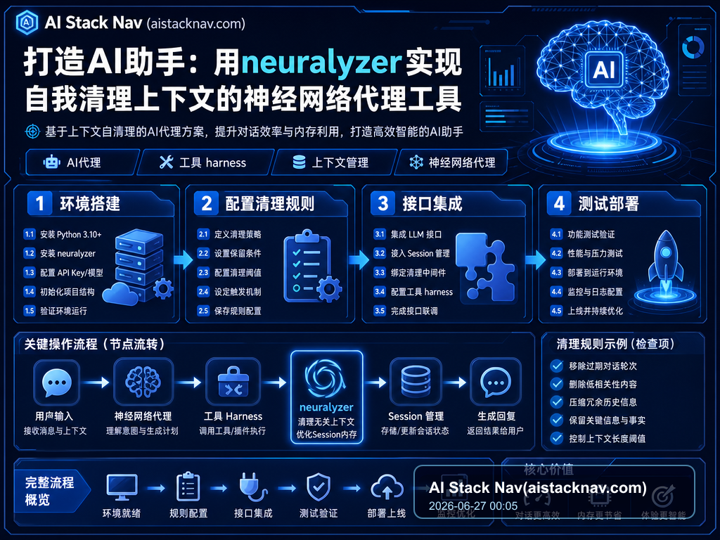 打造AI助手:用neuralyzer实现自我清理上下文的神经网络代理工具 教程插图 1