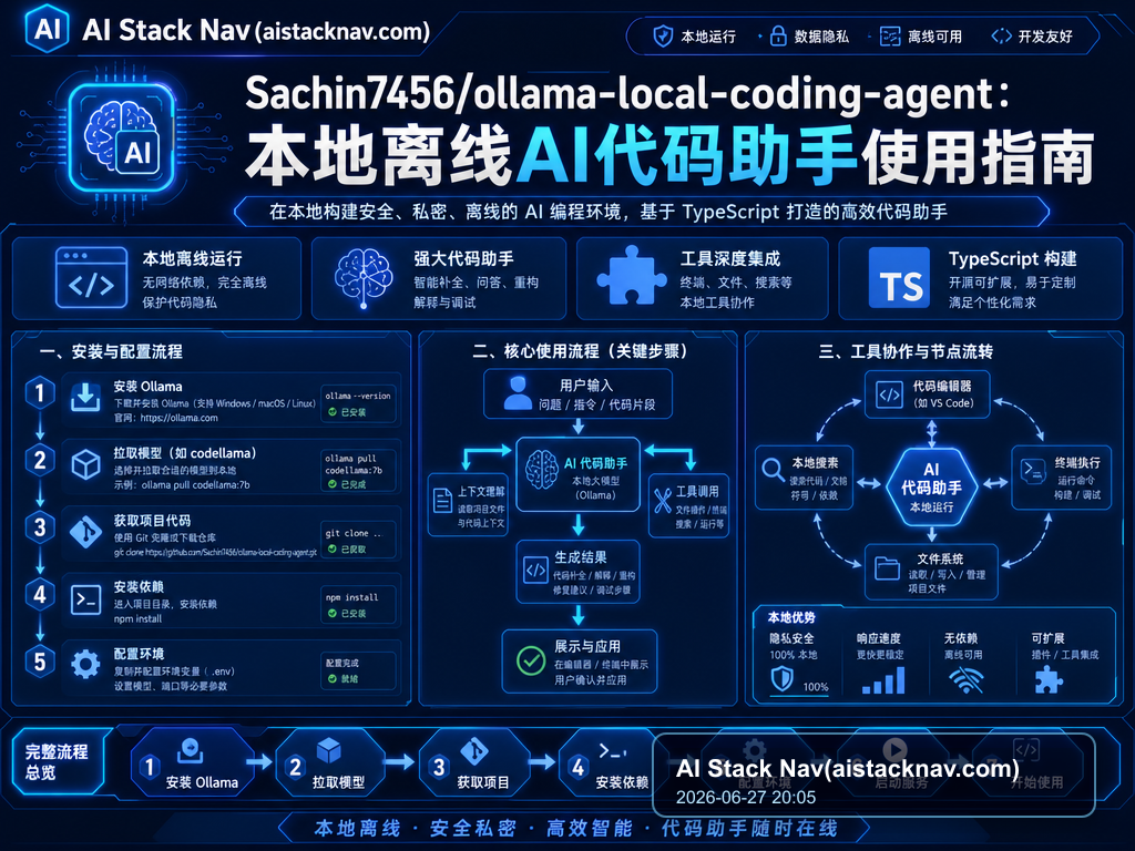Sachin7456/ollama-local-coding-agent：本地离线AI代码助手使用指南 教程插图 1