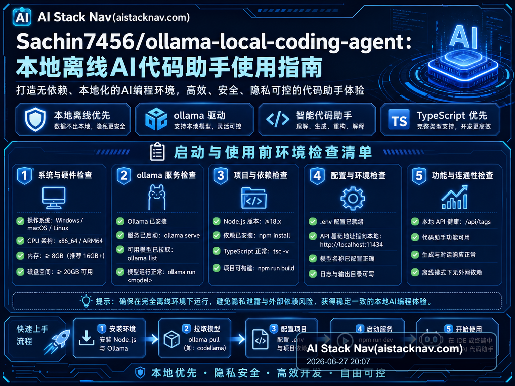 Sachin7456/ollama-local-coding-agent：本地离线AI代码助手使用指南 教程插图 2