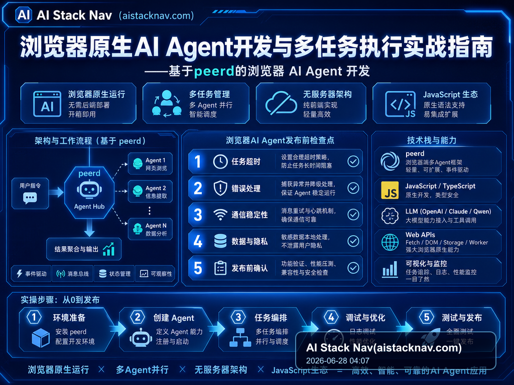 浏览器原生AI Agent开发与多任务执行实战指南——基于peerd的浏览器 AI Agent 开发 教程插图 2