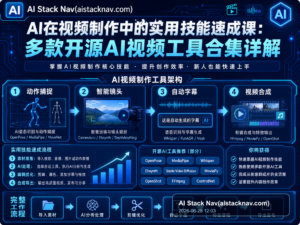 AI在视频制作中的实用技能速成课：多款开源AI视频工具合集详解 特色图