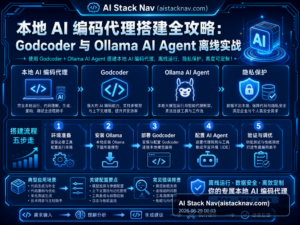 本地 AI 编码代理搭建全攻略：Godcoder 与 Ollama AI Agent 离线实战 特色图