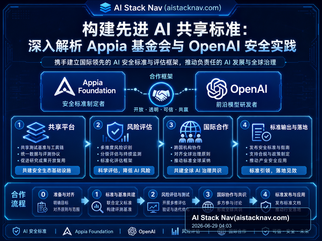 构建先进 AI 共享标准：深入解析 Appia 基金会与 OpenAI 安全实践 特色图