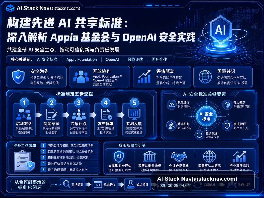 构建先进 AI 共享标准:深入解析 Appia 基金会与 OpenAI 安全实践 教程插图 1