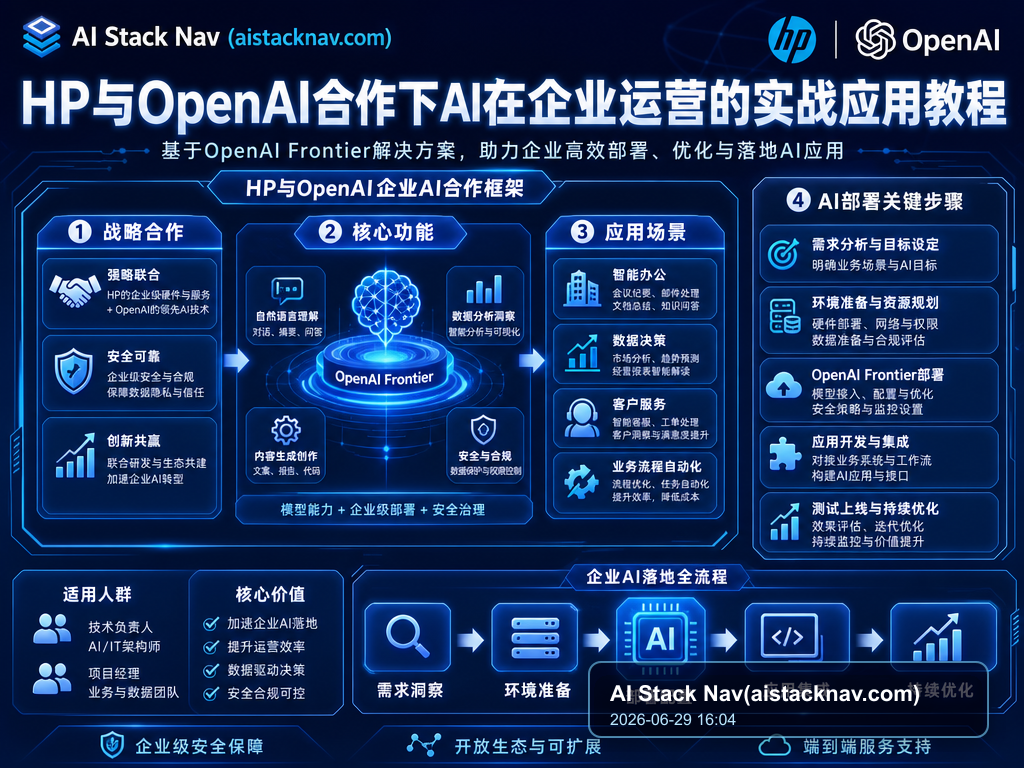HP与OpenAI合作下AI在企业运营的实战应用教程 特色图