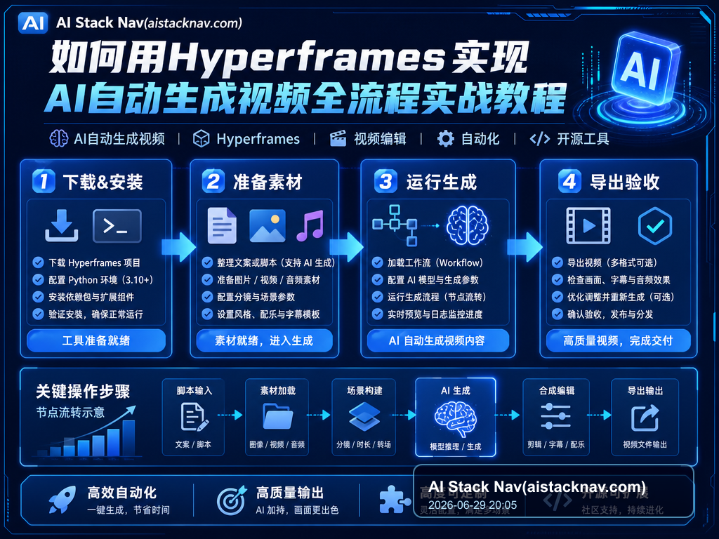 如何用Hyperframes实现AI自动生成视频全流程实战教程 教程插图 1