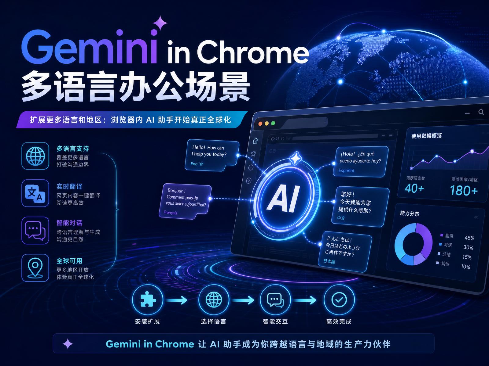 Gemini in Chrome 多语言办公场景