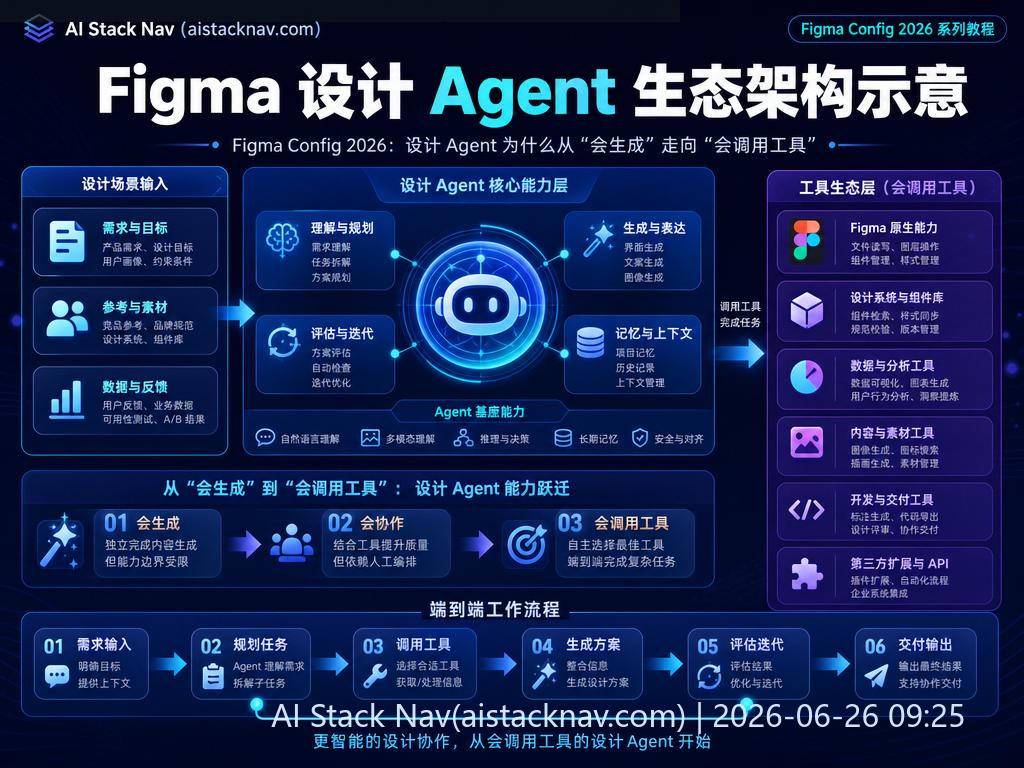 Figma 设计 Agent 架构示意图