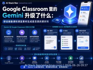 Google Classroom Gemini AI 升级科技感封面